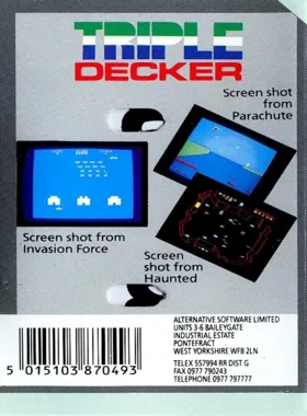 10 of the Best vol.2 - Parachute (198x)(Sinclair User) box cover back